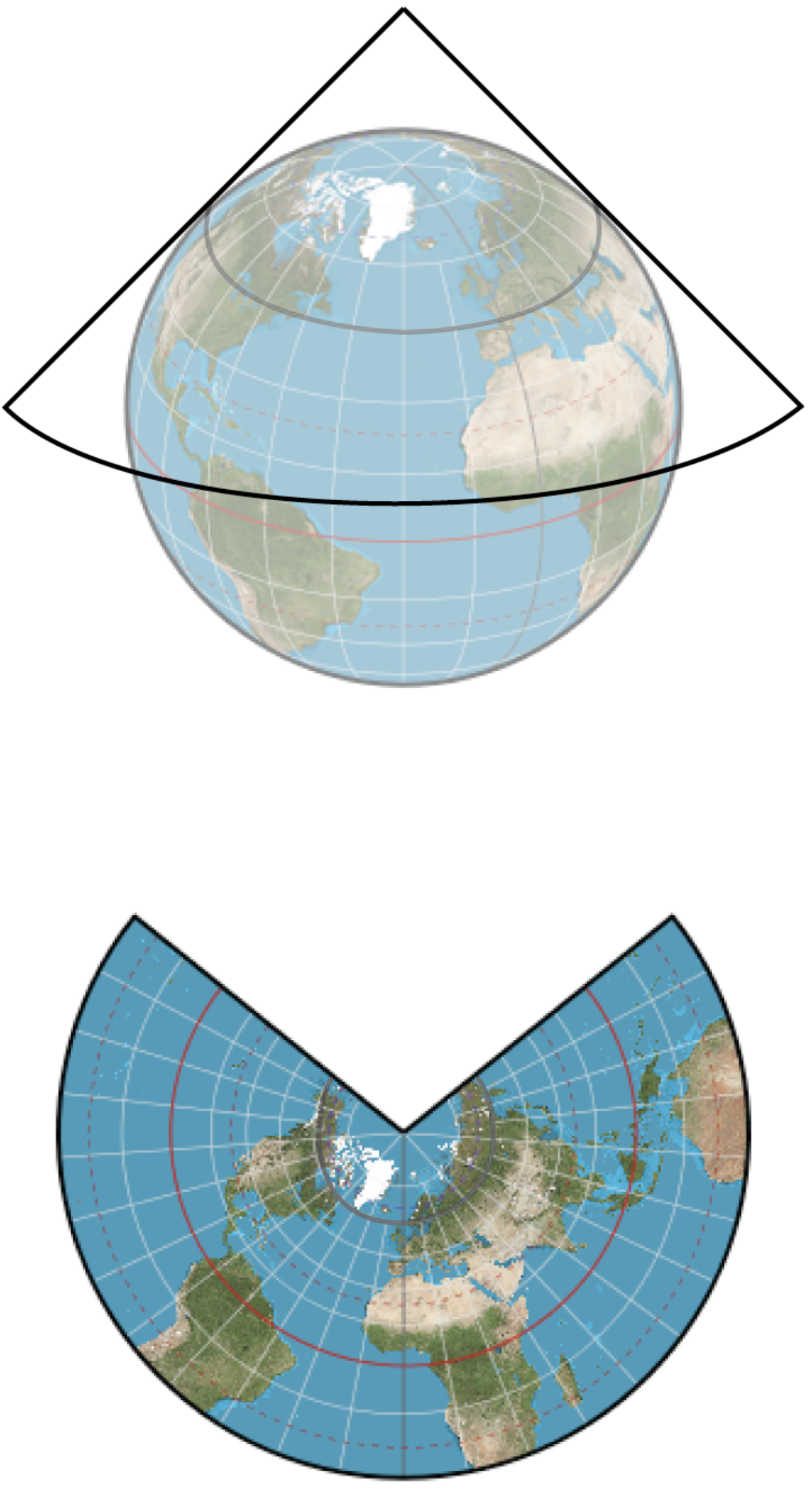 Albers Equal-Area projection